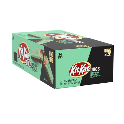 Kit Kat Duos Dark Chocolate Mint King Size 85g - 24 Bars