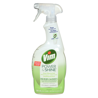 Vim Power & Shine Ati-Bacterial Originl Cleaner 700Ml - Case of 21