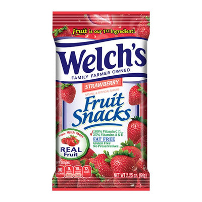 Welch's Strawberry Fruit Peg Bag 64g (Case of 48)