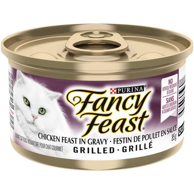 Purina Fancy Feast Chicken in Gravy Cat Food 85g - Case of 24