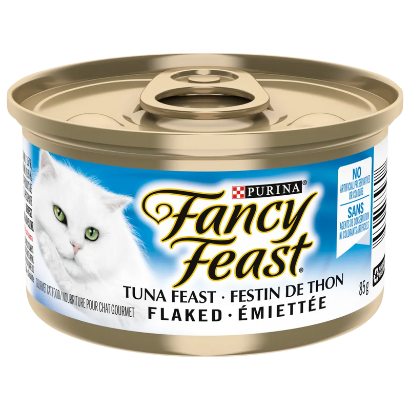 Purina Fancy Feast Flaked Tuna Cat Food 85g - Case of 24