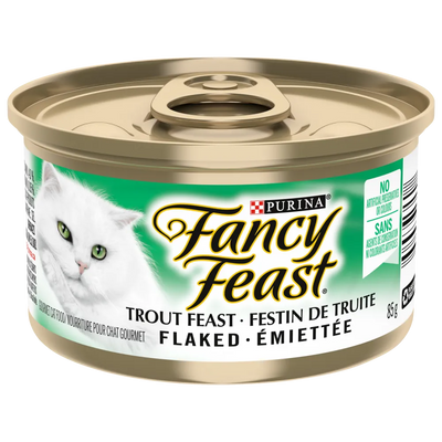 Purina Fancy Feast Flaked Trout Cat Food 85g - Case of 24