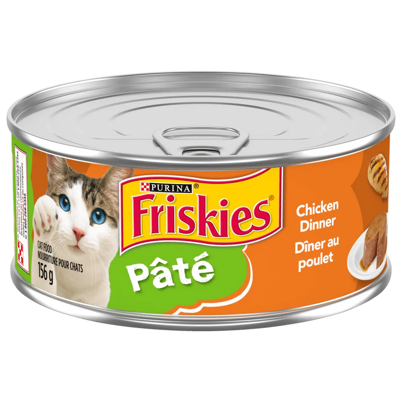 Friskies Pâté Chicken Dinner Cat Food 156g - Case of 24