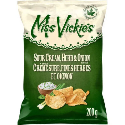 Miss Vickie's Sour Cream Herb & Onion 200g - Case of 12