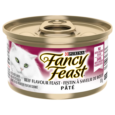 Purina Fancy Feast Beef Pâté Cat Food 85g - Case of 24