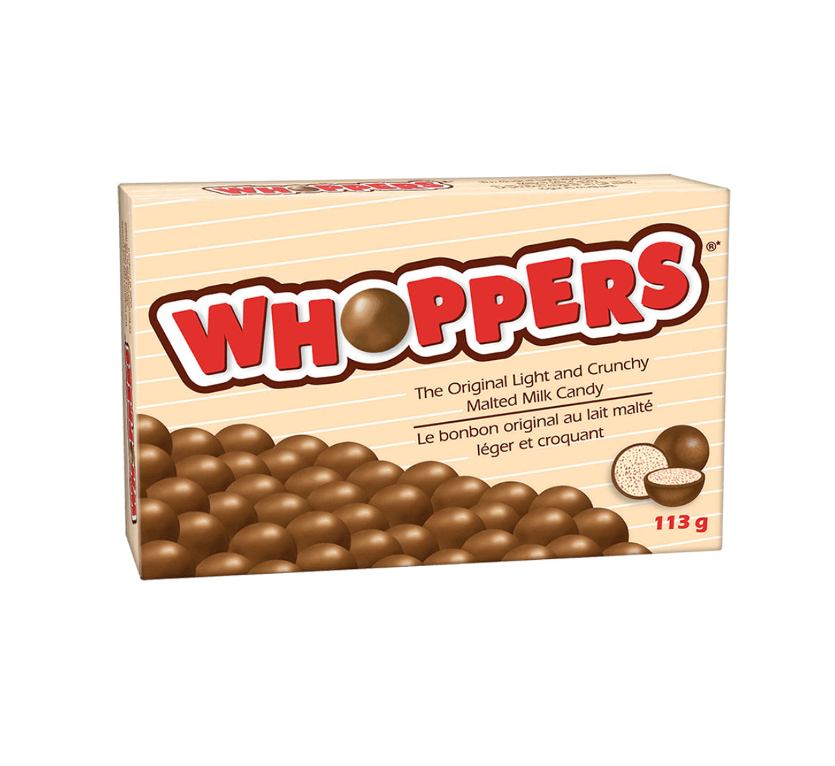 Whoppers Malted Milk Original Candy 113g (12 pack)