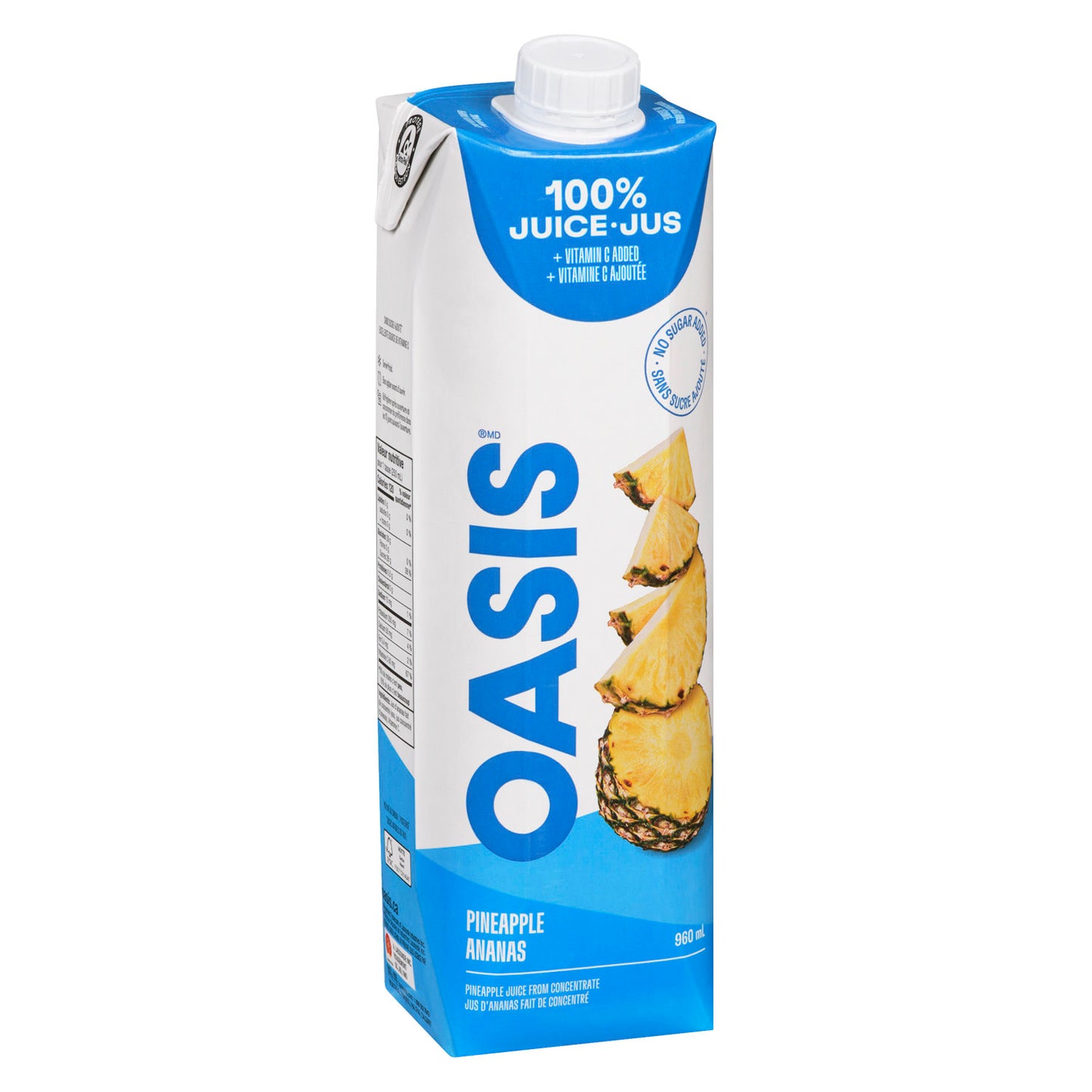 Oasis Pineapple Juice 960ml (12 pack)