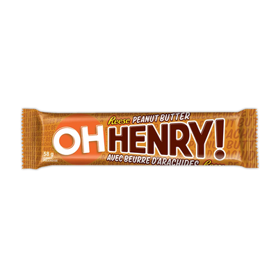 Oh Henry! Reese's Peanut Butter Bar 58g - Case of 24