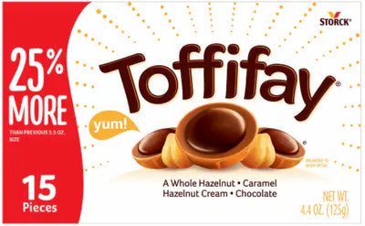 Toffifay Hazelnut Caramel Cream Chocolate - Case of 10