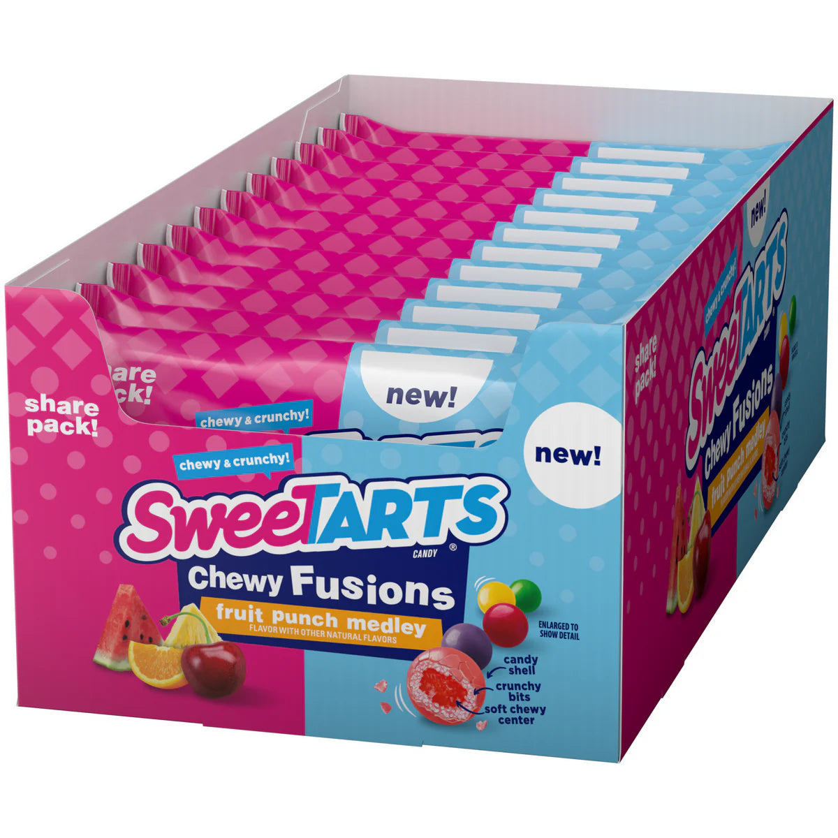 Sweetarts Fruit Punch Medley Share Pack 99g - 12ct