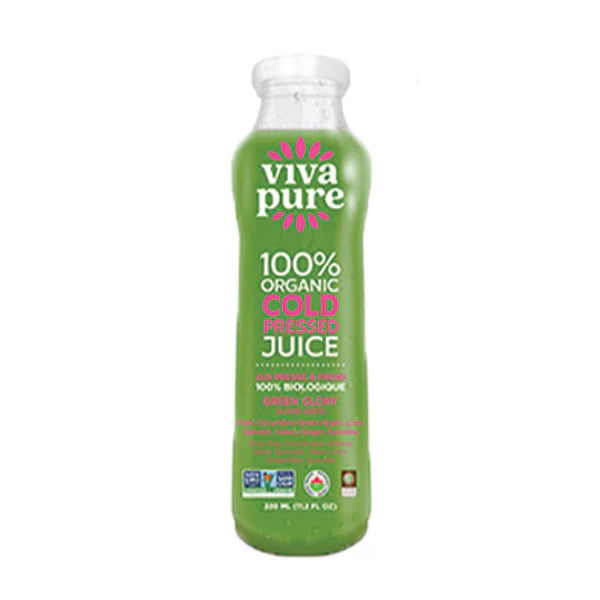 Viva Pure 100% Organic Pressed Juice Green Glory 330ml (12 Pack)