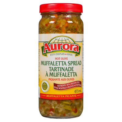 Aurora Hot Muffaletta Spread 473ml - Case of 12