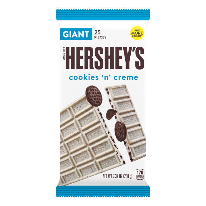 Hershey’s Giant Cookies & Cream Bar 208g - Case of 12