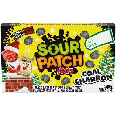 Sour Patch Kids Coal Black Raspberry Theater Box - Case of 12