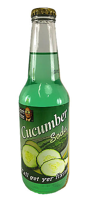 Rocket Fizz Cucumber Soda Glass 355ml - Case of 24