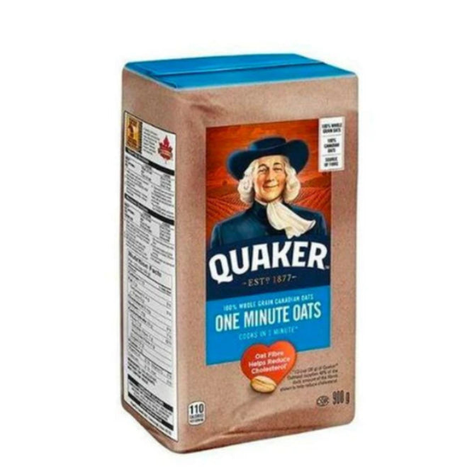 Quaker One Minute Oats 900g - Case of 12