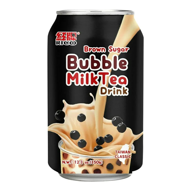 Rico Brown Sugar Bubble Milk Tea Drink - Case of 24