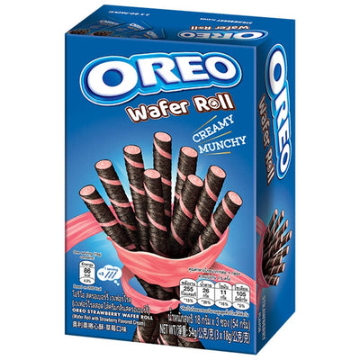 Oreo Strawberry Wafer Roll 54g - 5ct (Vietnam)