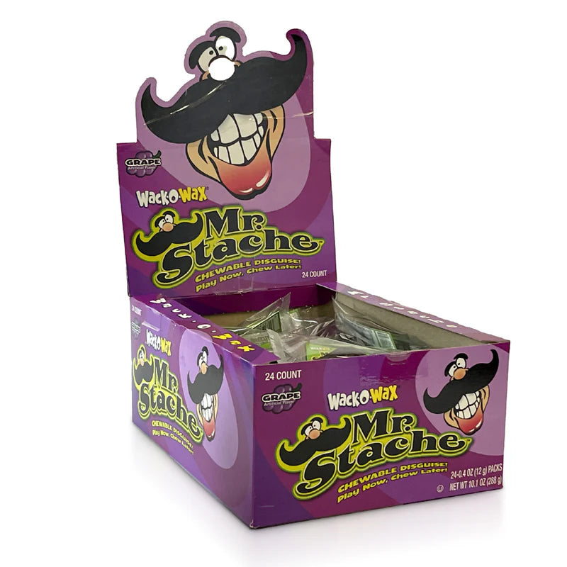 Wack-O-Wax Mr. Stache Grape - 24ct