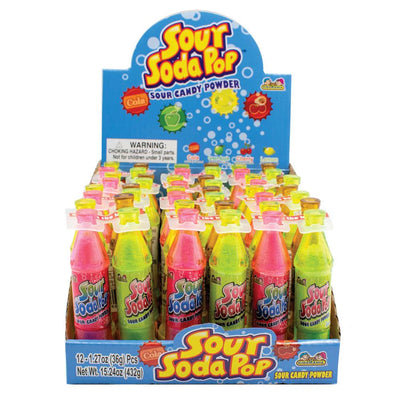 Sour Soda Pop Candy - 12ct