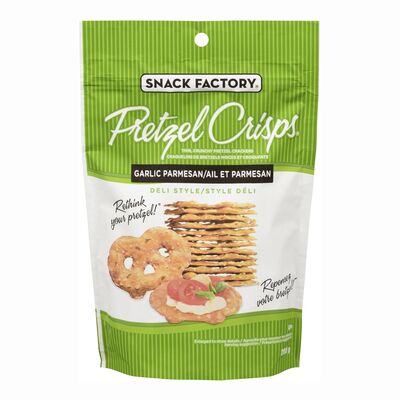 Pretzel Crisps Garlic Parmesan Deli Style - Case of 12