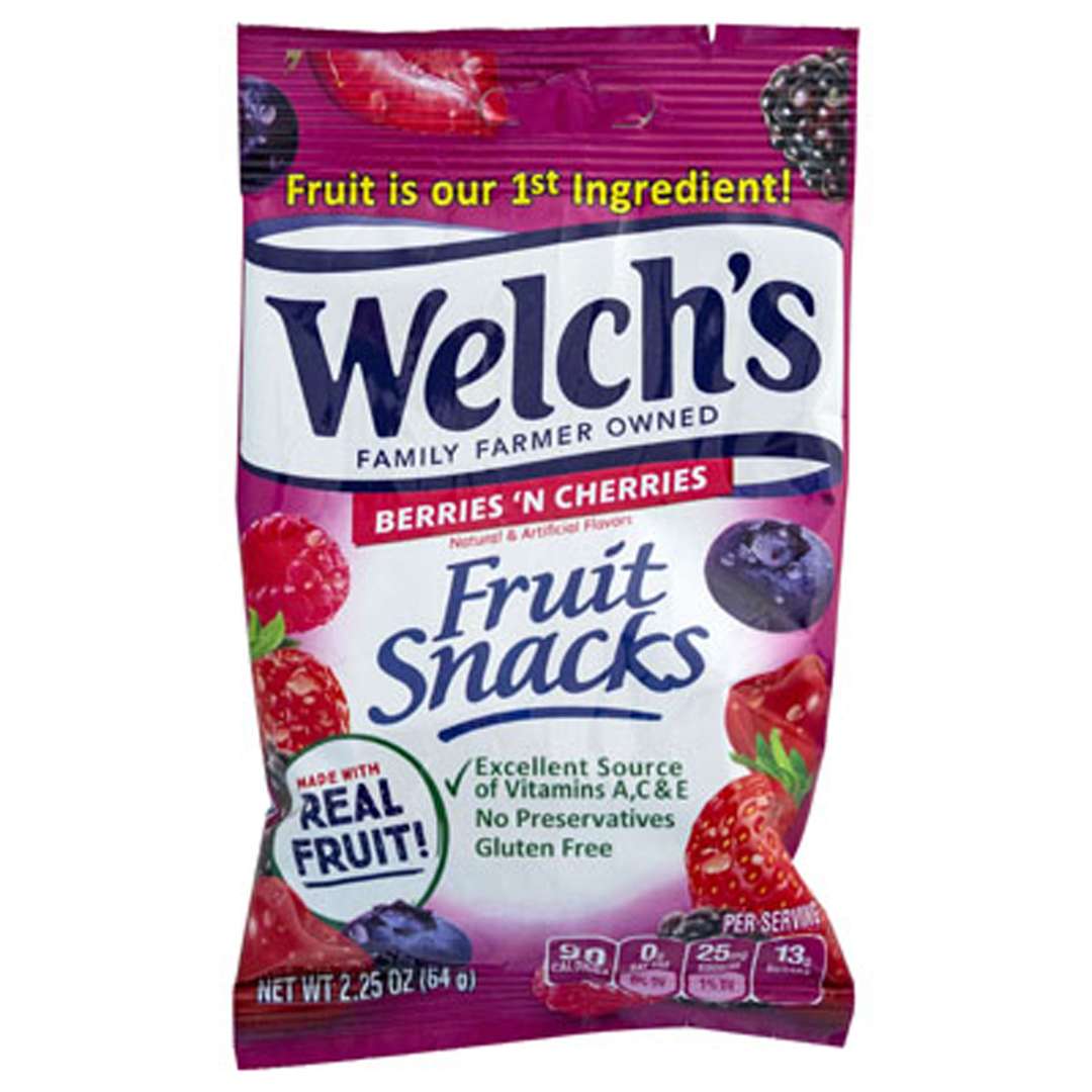 Welch's Berries 'N Cherries Peg Bag 64g (Case of 48)