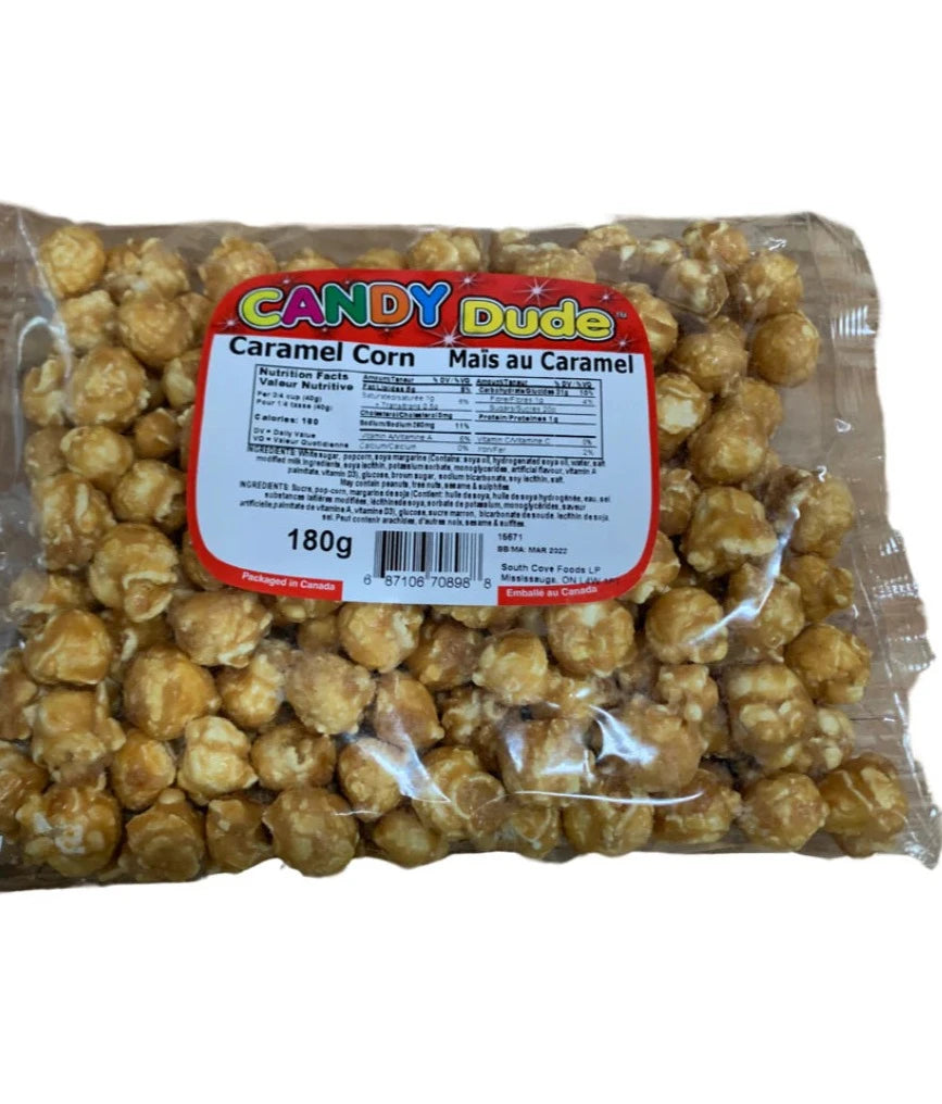 Candy Dude Caramel Corn 180g - Case of 12