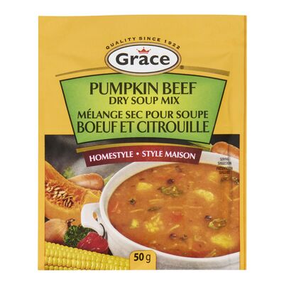 Grace Pumpkin Beef Soup Mix 43g - 12ct