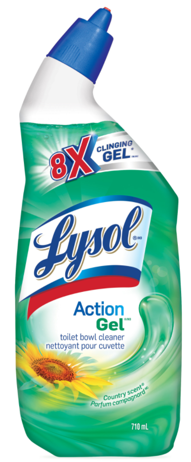 Lysol Action Gel Toilet Bowl Cleaner Country 710ml