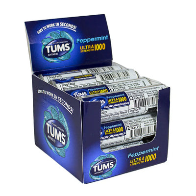 Tums Ultra Strength Peppermint Antacids - 12ct