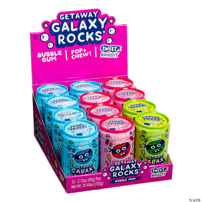 Sweet Bandit Galaxy Rocks Bubble Gum - 12ct