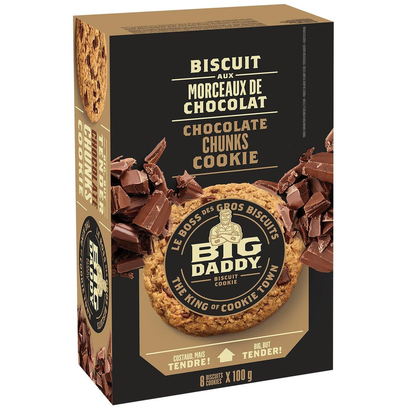 Big Daddy Chocolate Chunks Cookie 100g - 8ct