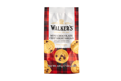 Walkers All Butter Mini Chocolate Chip Shortbread Bag - Case of 12