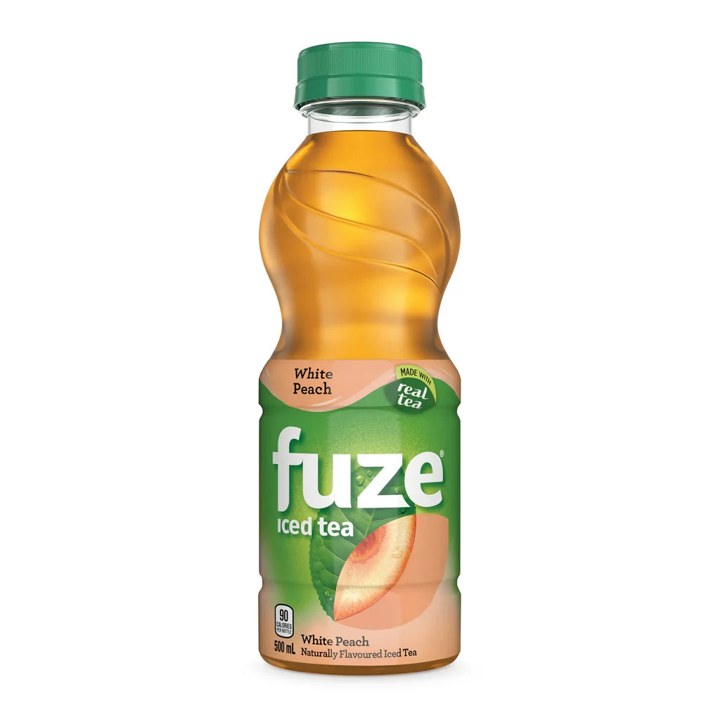 Fuze White Peach Iced Tea 500ml - Case of 12