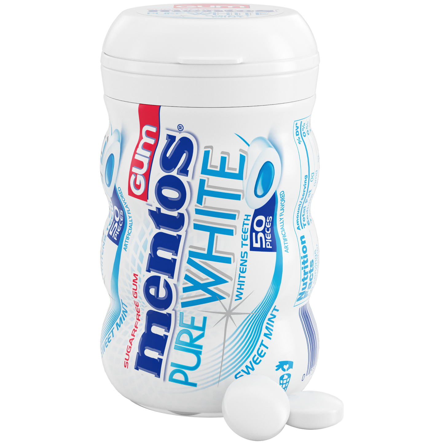 Mentos Pure White Gum - 10ct