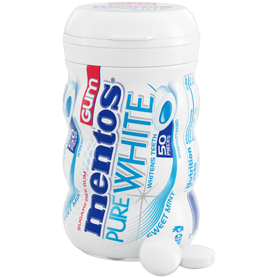 Mentos Pure White Gum - 10ct