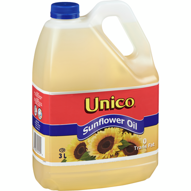 Unico Sunflower Oil 3L - Case of 4