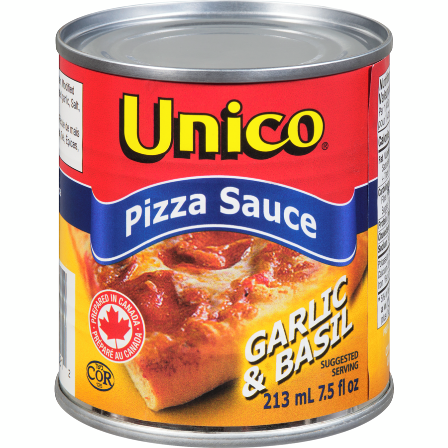 Unico Garlic & Basil Pizza Sauce 213ml - Case of 12