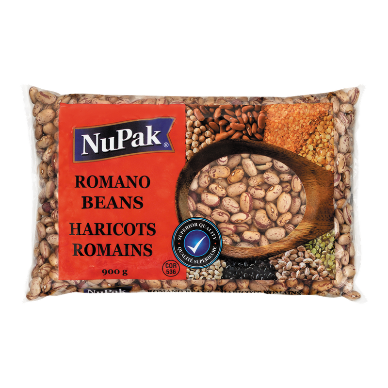 NuPak Romano Beans 900g - Case of 12