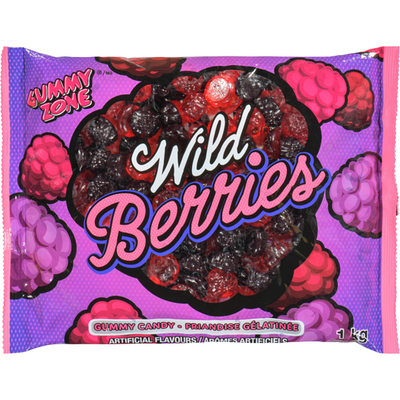 Gummy Zone Wild Berries Gummy Candy Super Size (Case of 12)