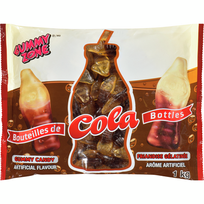 Gummy Zone Cola Bottle Gummy Candy Super Size 250ct (Case of 12)