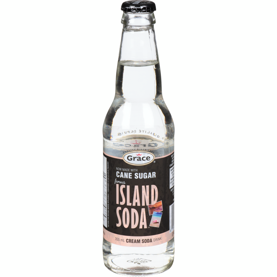 Grace Island Soda Cream Soda 355ml - Case of 12