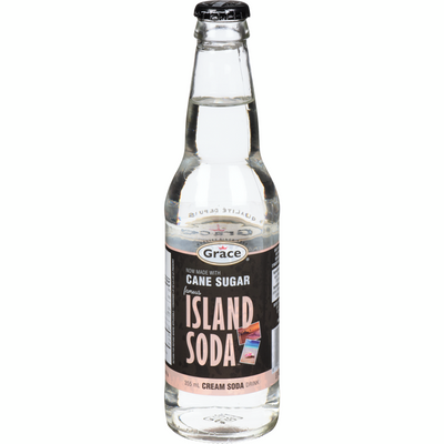 Grace Island Soda Cream Soda 355ml - Case of 12