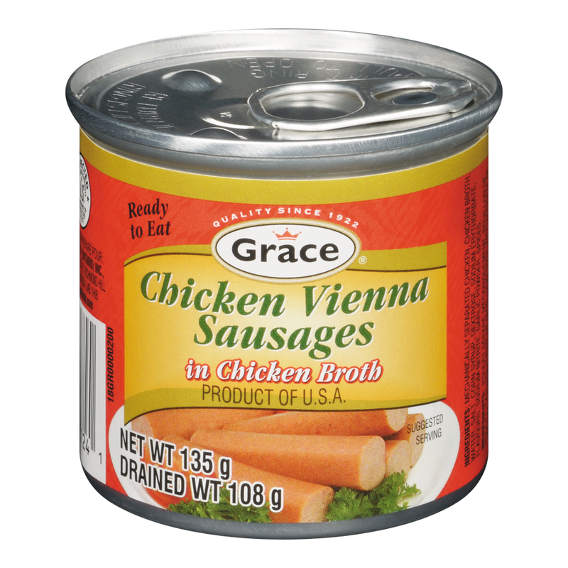 Grace Chicken Vienna Sausages 130g - Case of 48