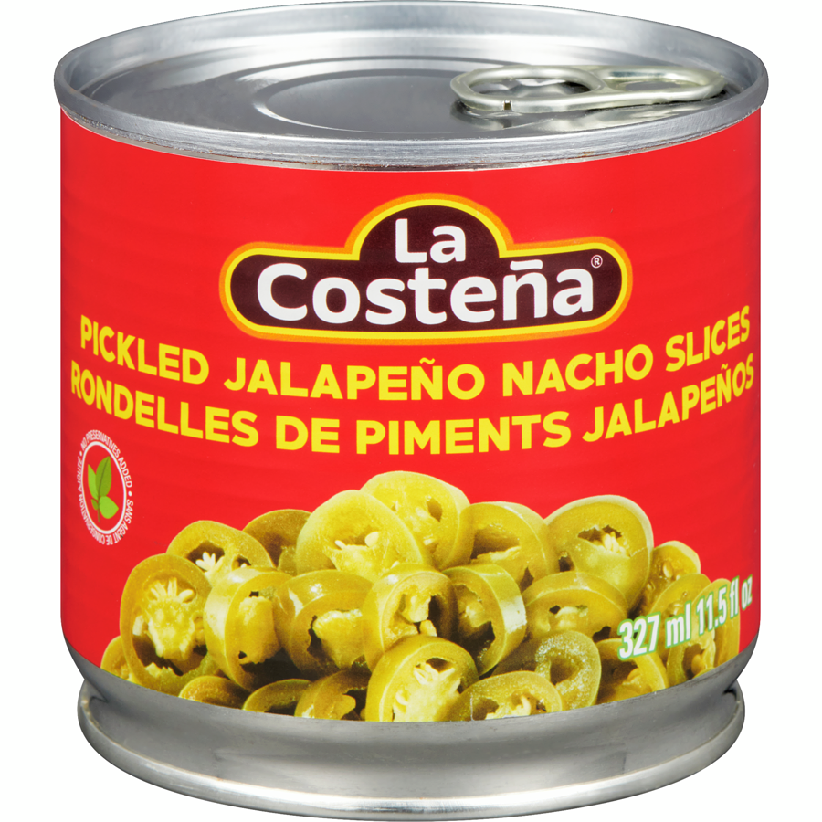 La Costena Pickled Jalapeño Nacho Slices 327ml - Case of 12