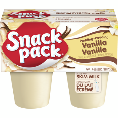 Snack Pack Vanilla 99g x 4 - Case of 12