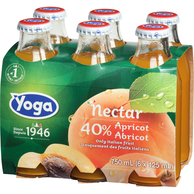 Yoga Apricot Nectar 125ml - 6 Pack