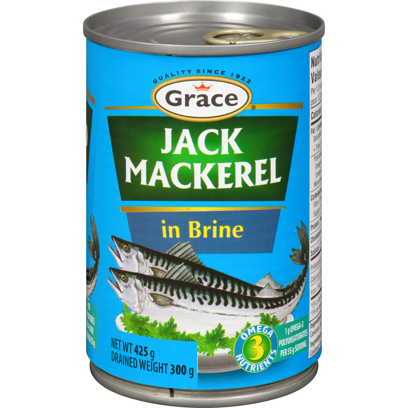 Grace Jack Mackerel in Brine 425g - Case of 12