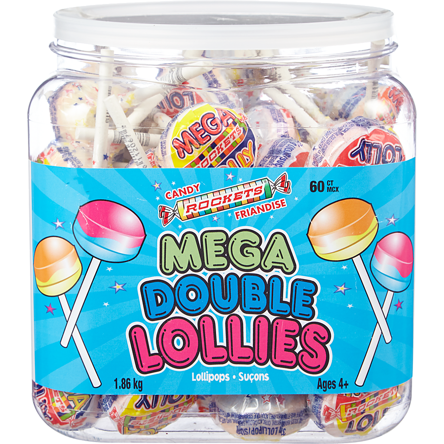 Mega Double Lollies - 60ct