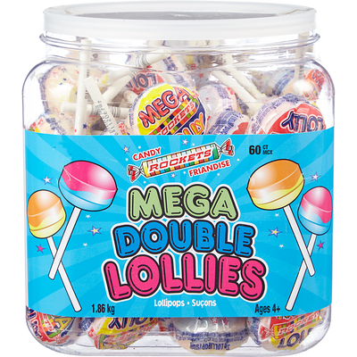 Mega Double Lollies - 60ct